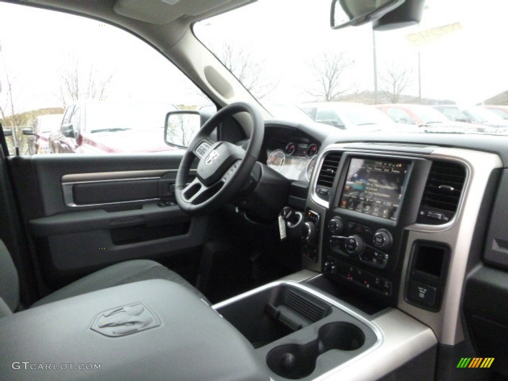 2017 1500 Big Horn Crew Cab 4x4 - Maximum Steel Metallic / Black/Diesel Gray photo #10