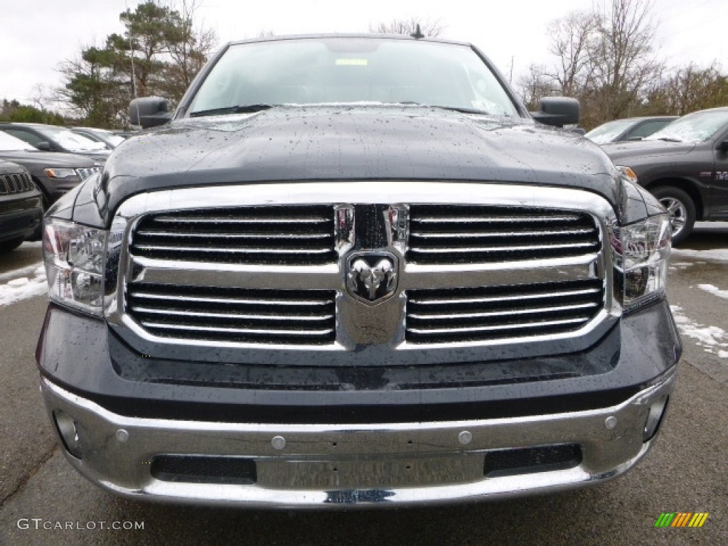2017 1500 Big Horn Crew Cab 4x4 - Maximum Steel Metallic / Black/Diesel Gray photo #11