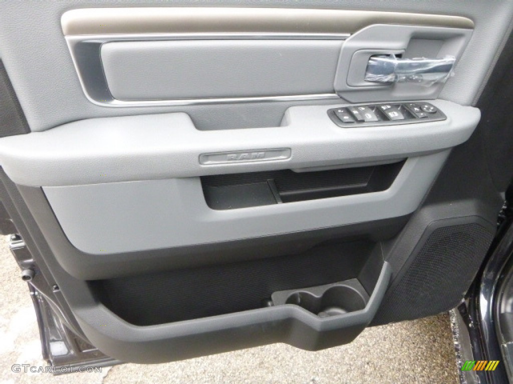 2017 1500 Big Horn Crew Cab 4x4 - Maximum Steel Metallic / Black/Diesel Gray photo #13