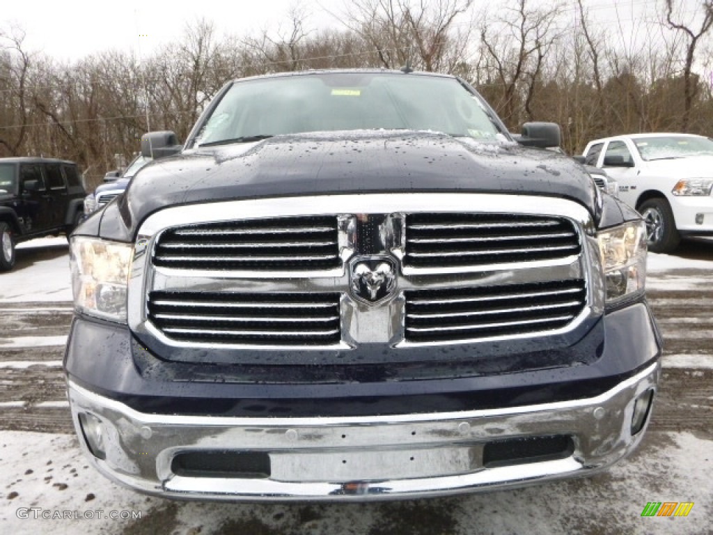 2017 1500 Big Horn Crew Cab 4x4 - True Blue Pearl / Black/Diesel Gray photo #13