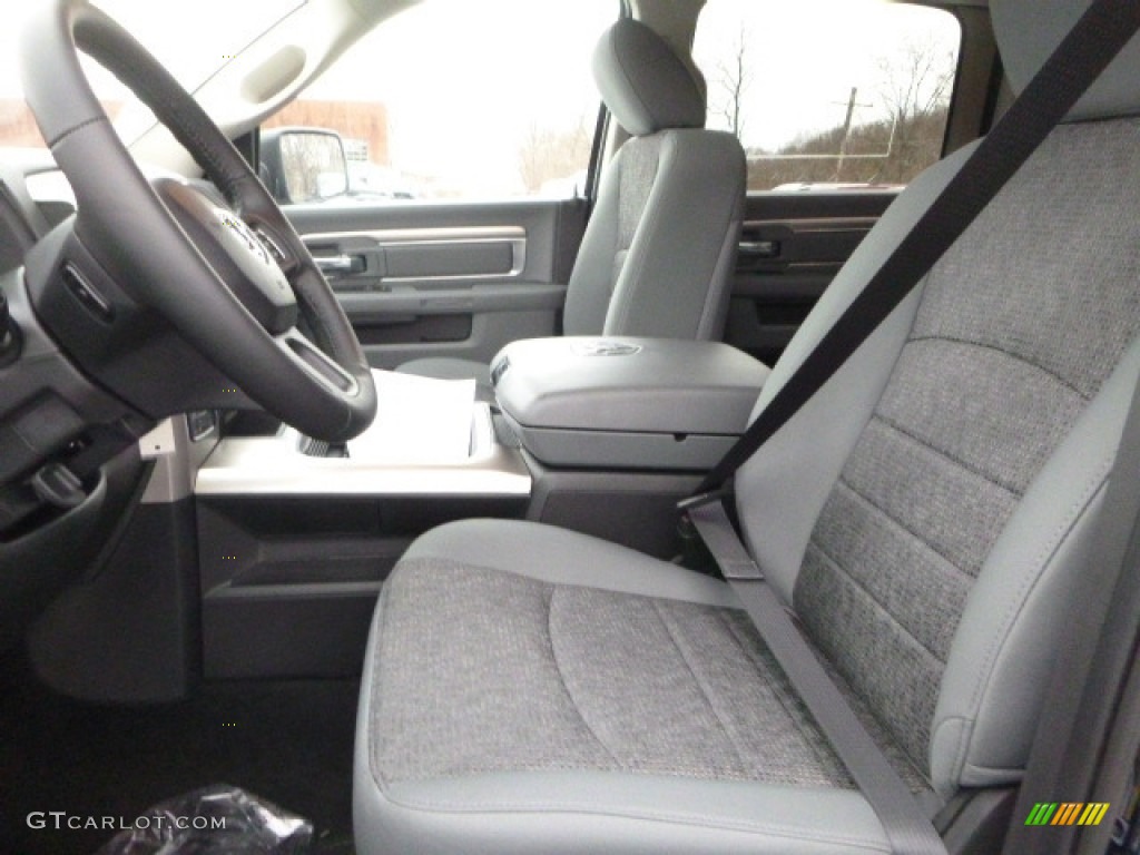 2017 1500 Big Horn Crew Cab 4x4 - True Blue Pearl / Black/Diesel Gray photo #14