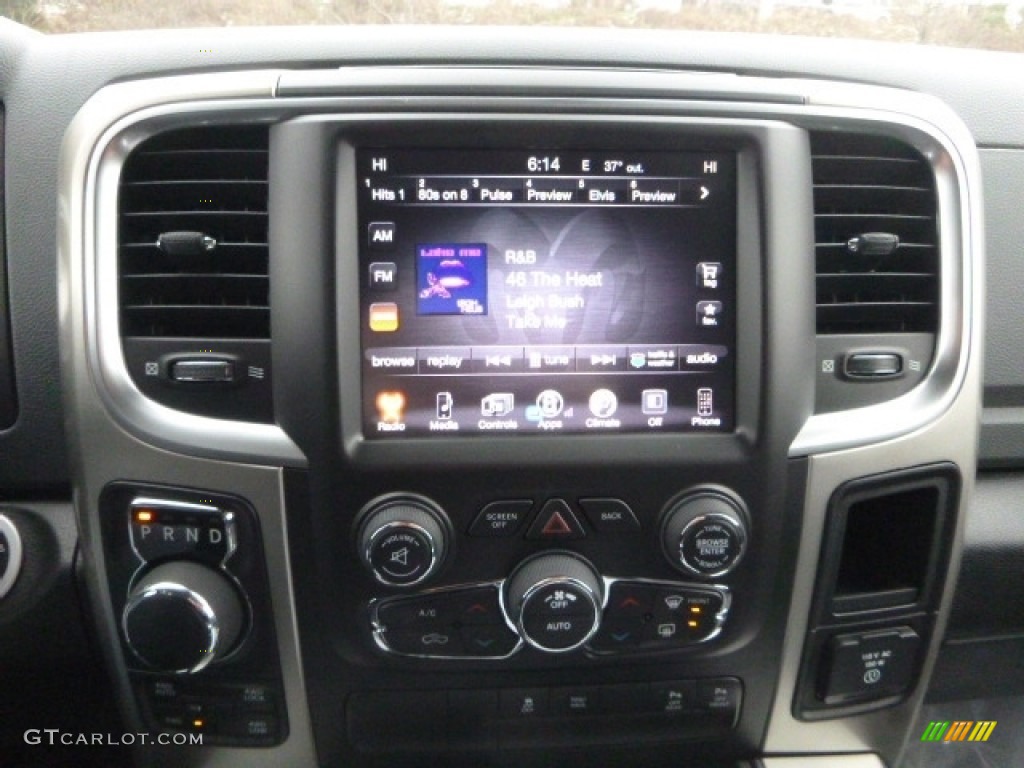 2017 1500 Big Horn Crew Cab 4x4 - True Blue Pearl / Black/Diesel Gray photo #17