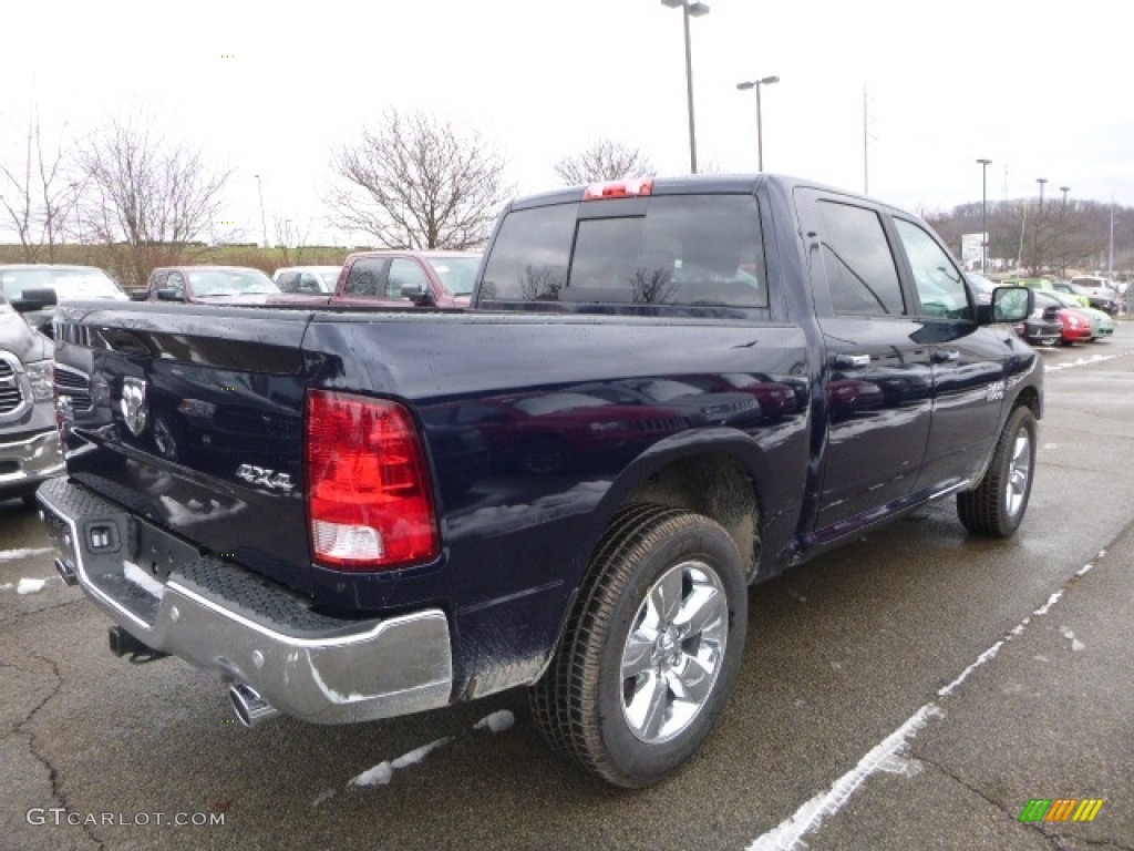 2017 1500 Big Horn Crew Cab 4x4 - True Blue Pearl / Black/Diesel Gray photo #8