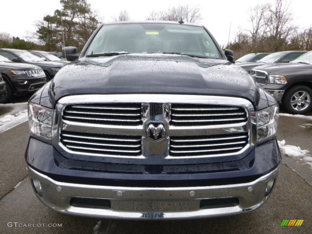 2017 1500 Big Horn Crew Cab 4x4 - True Blue Pearl / Black/Diesel Gray photo #13