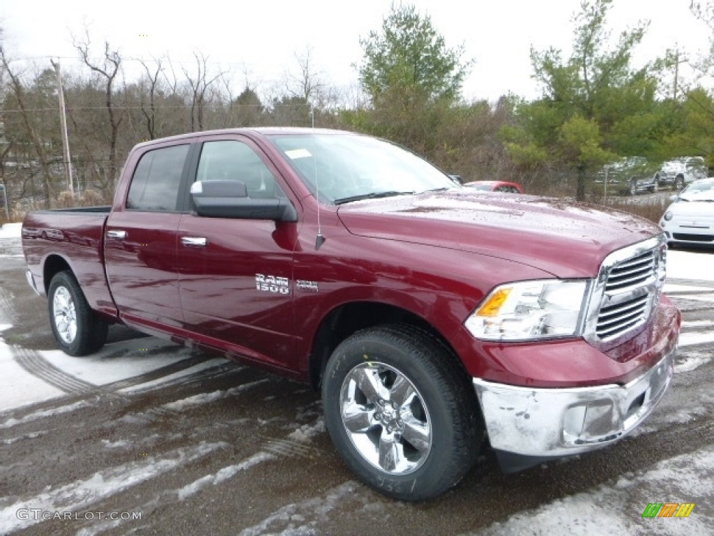 Delmonico Red Pearl 2017 Ram 1500 Big Horn Crew Cab 4x4 Exterior Photo #117528535