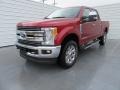 2017 Ruby Red Ford F250 Super Duty Lariat Crew Cab 4x4  photo #7