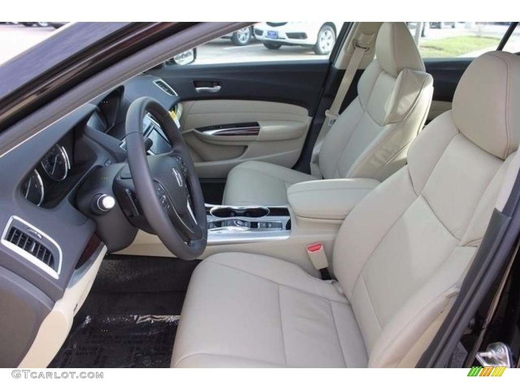 Parchment Interior 2017 Acura TLX V6 Advance Sedan Photo #117531280