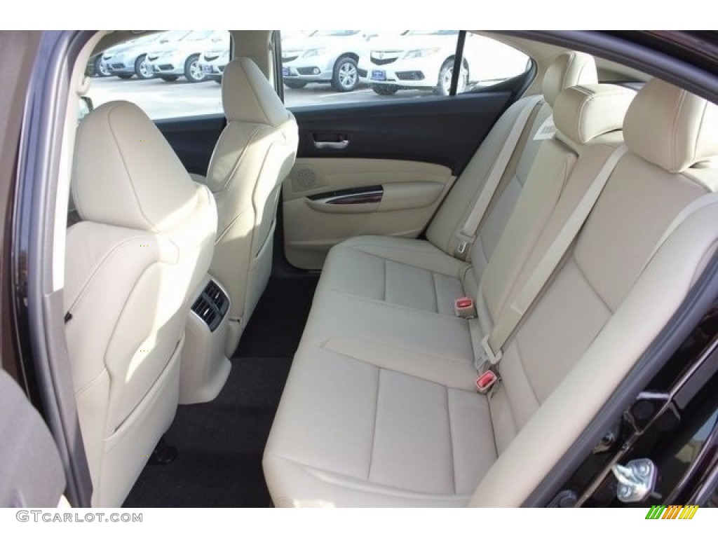 Parchment Interior 2017 Acura TLX V6 Advance Sedan Photo #117531289