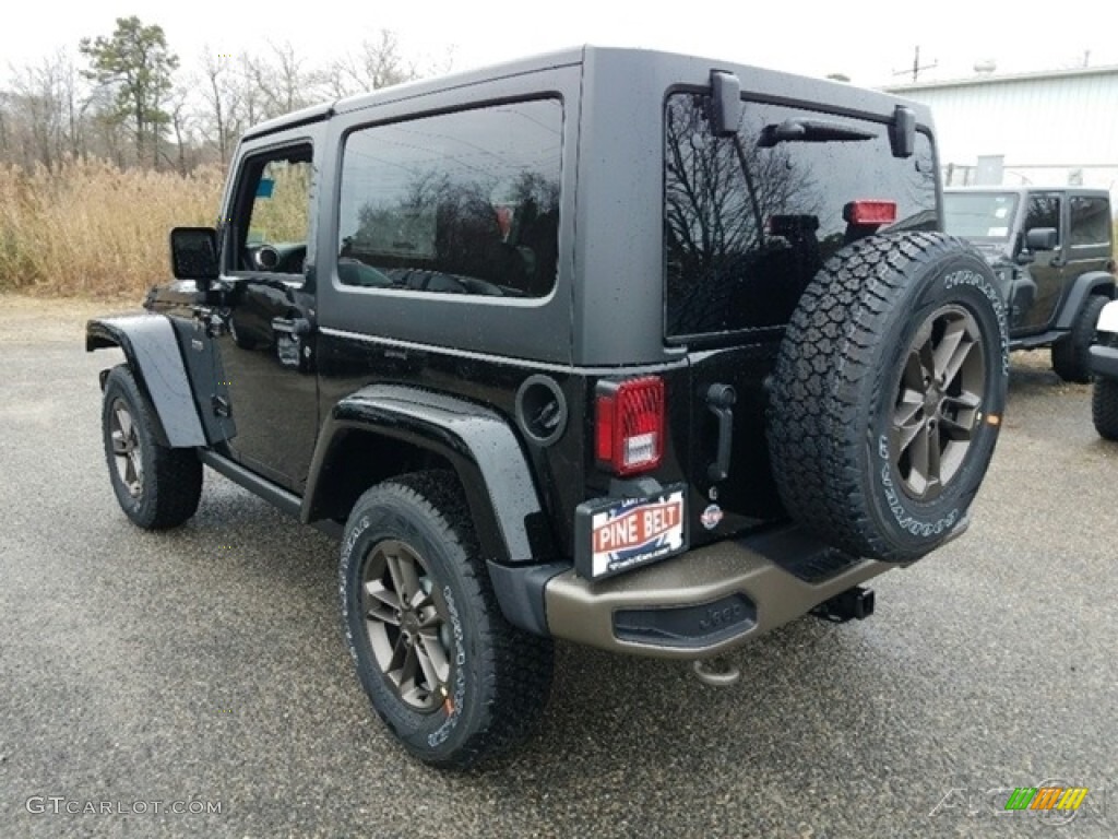 2017 Wrangler 75th Anniversary Edition 4x4 - Black / Black photo #4