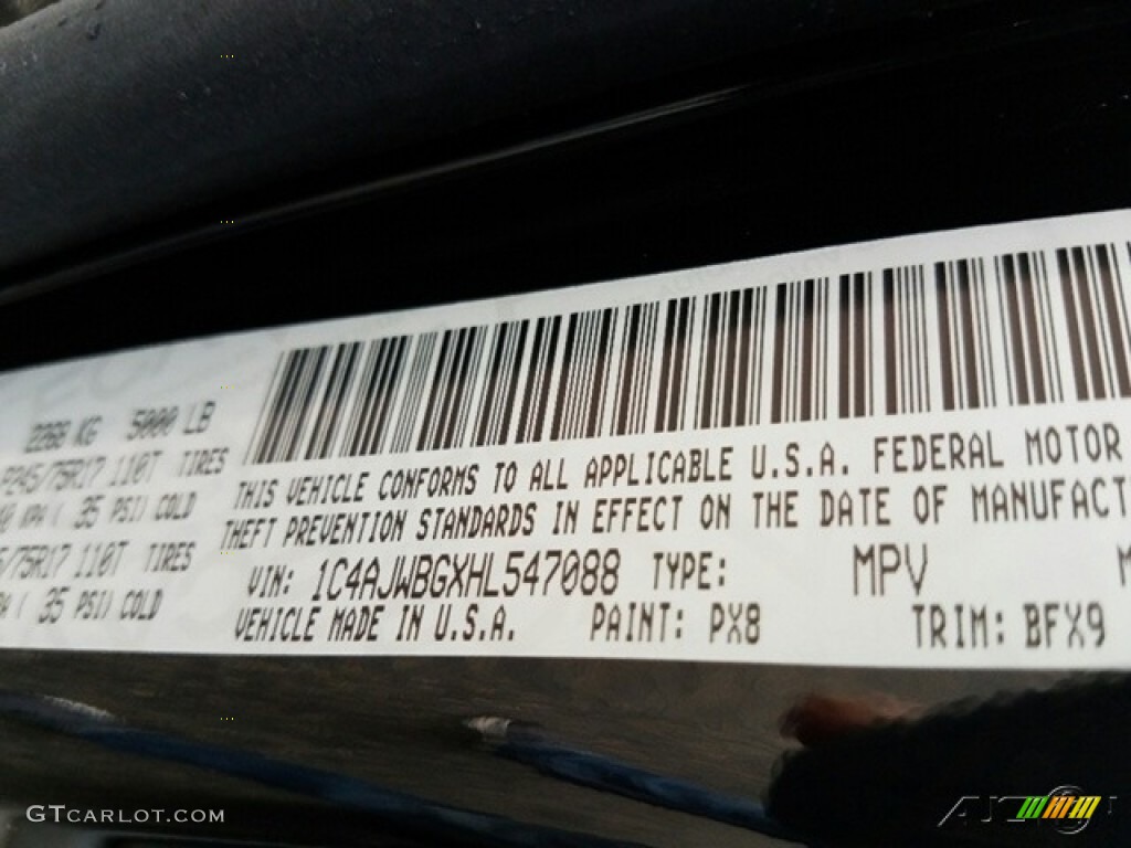 2017 Wrangler 75th Anniversary Edition 4x4 - Black / Black photo #8