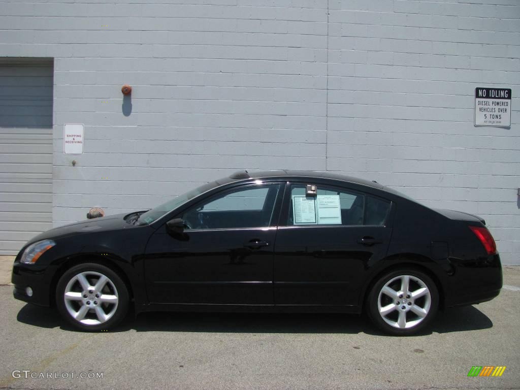 2006 Maxima 3.5 SE - Onyx Black / Black photo #2