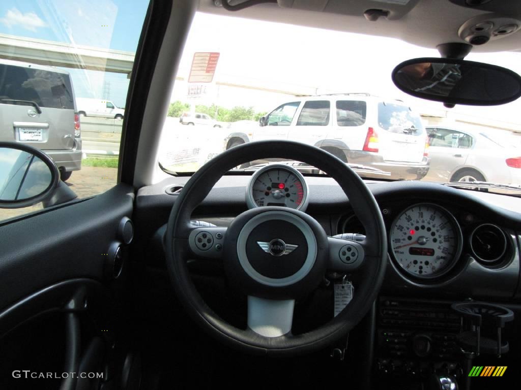 2006 Cooper Hardtop - Royal Grey Metallic / Black/Panther Black photo #28