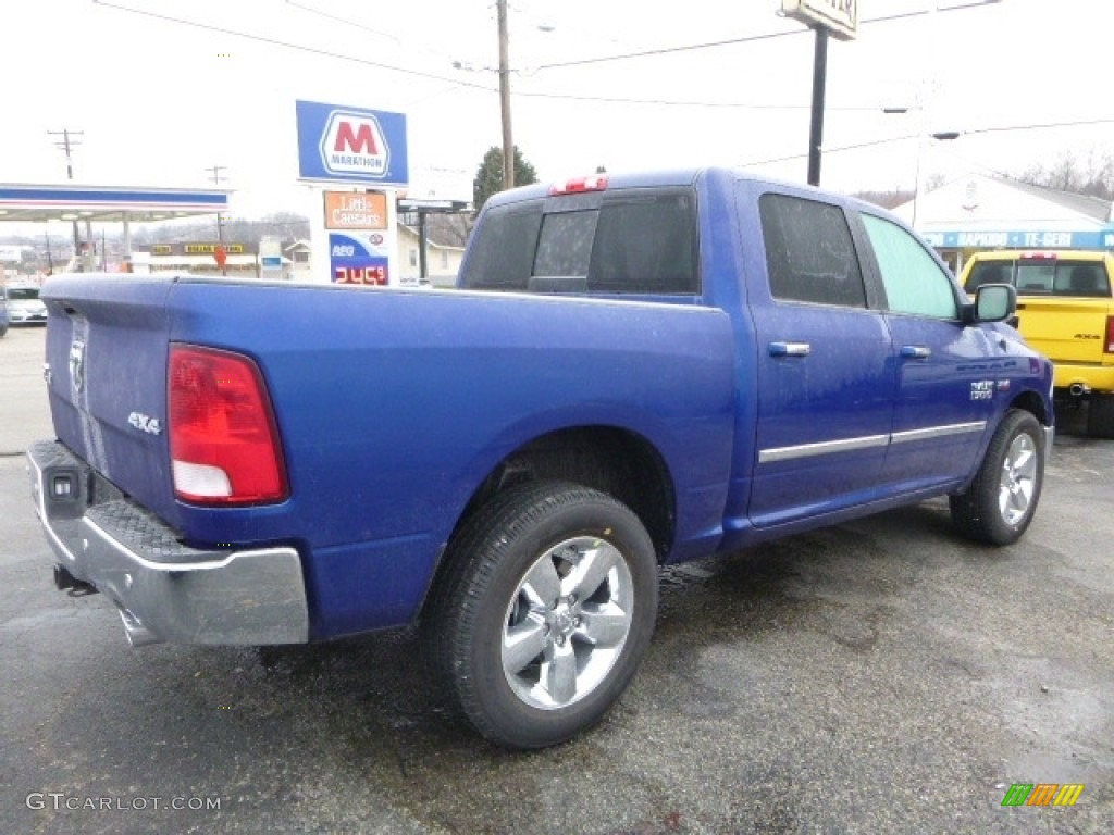 2017 1500 Big Horn Crew Cab 4x4 - Blue Streak Pearl / Black/Diesel Gray photo #8