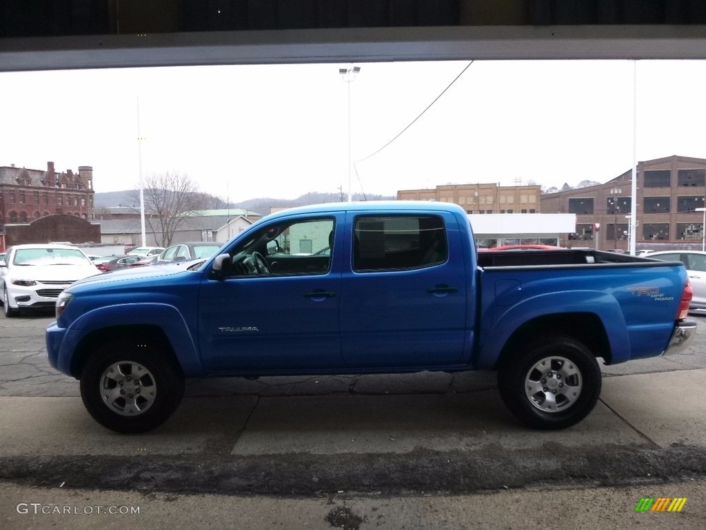 2009 Tacoma V6 TRD Double Cab 4x4 - Speedway Blue Metallic / Graphite Gray photo #5