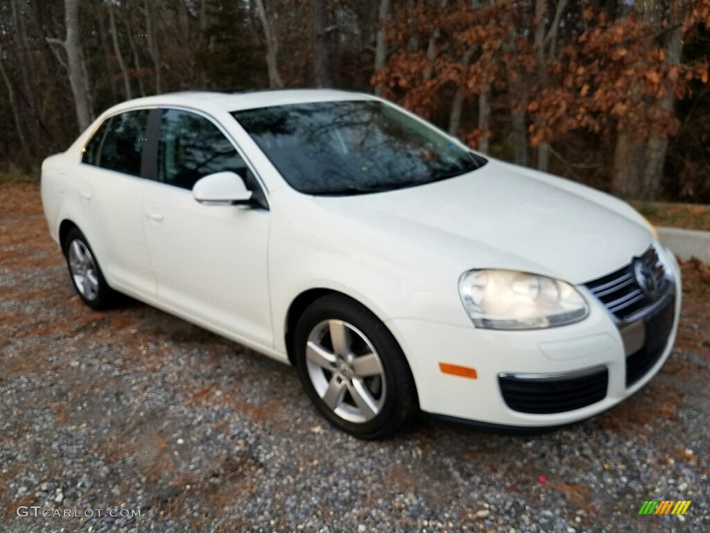 2008 Jetta SE Sedan - Campanella White / Anthracite Black photo #3