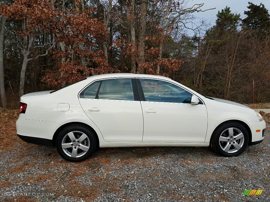 2008 Jetta SE Sedan - Campanella White / Anthracite Black photo #4