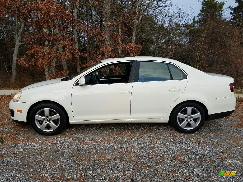 2008 Jetta SE Sedan - Campanella White / Anthracite Black photo #5