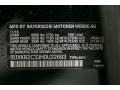416: Carbon Black Metallic 2017 BMW X5 sDrive35i Color Code
