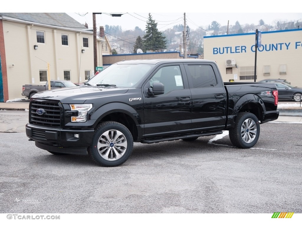 2017 F150 XL SuperCrew 4x4 - Shadow Black / Black photo #1