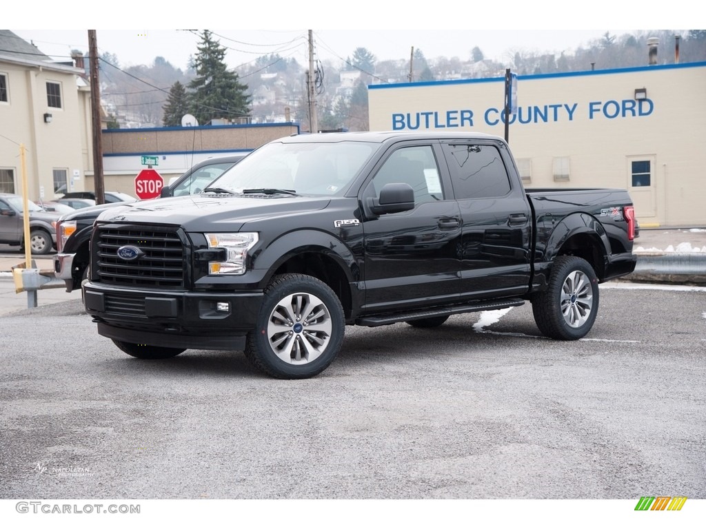 2017 F150 XL SuperCrew 4x4 - Shadow Black / Black photo #4
