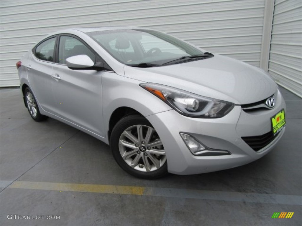 2015 Elantra SE Sedan - Shimmering Air Silver / Black photo #1
