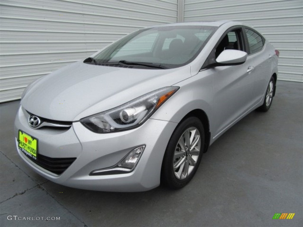 2015 Elantra SE Sedan - Shimmering Air Silver / Black photo #3
