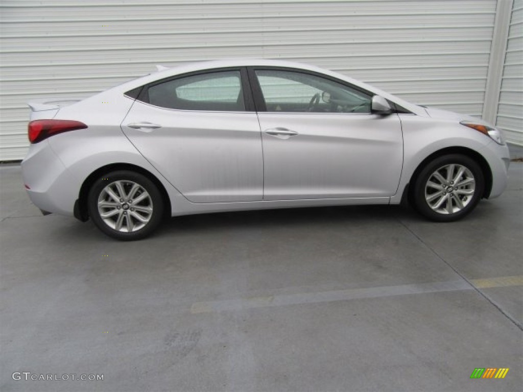 2015 Elantra SE Sedan - Shimmering Air Silver / Black photo #4