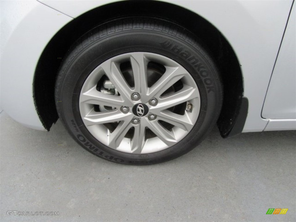 2015 Elantra SE Sedan - Shimmering Air Silver / Black photo #5