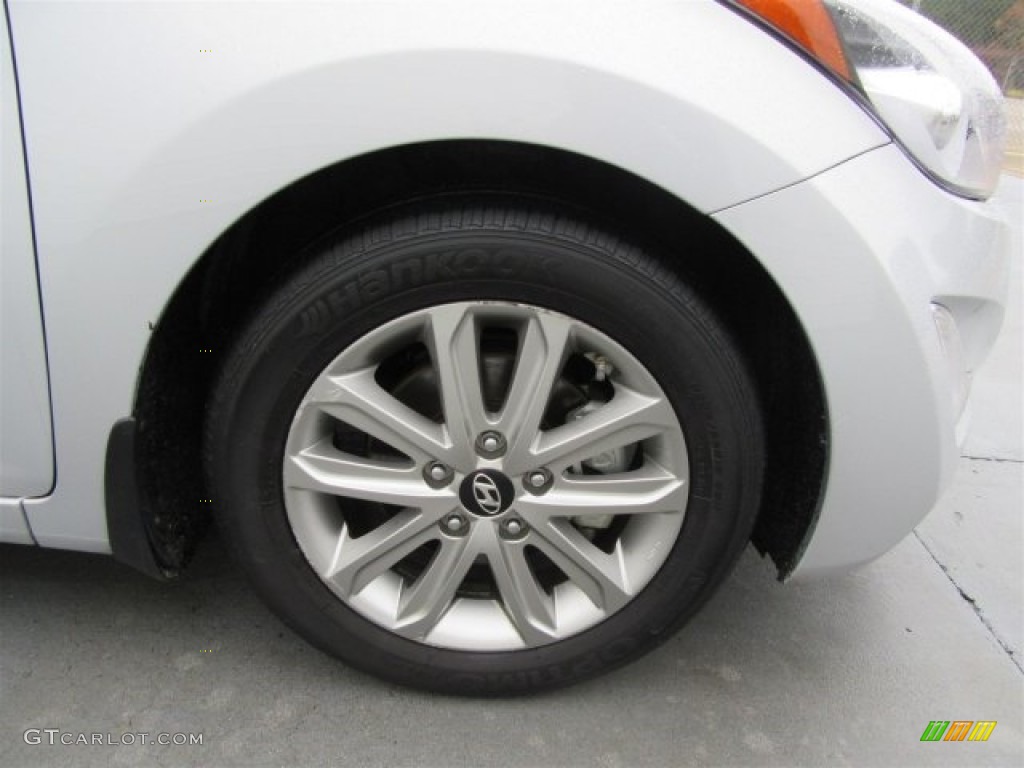 2015 Elantra SE Sedan - Shimmering Air Silver / Black photo #6