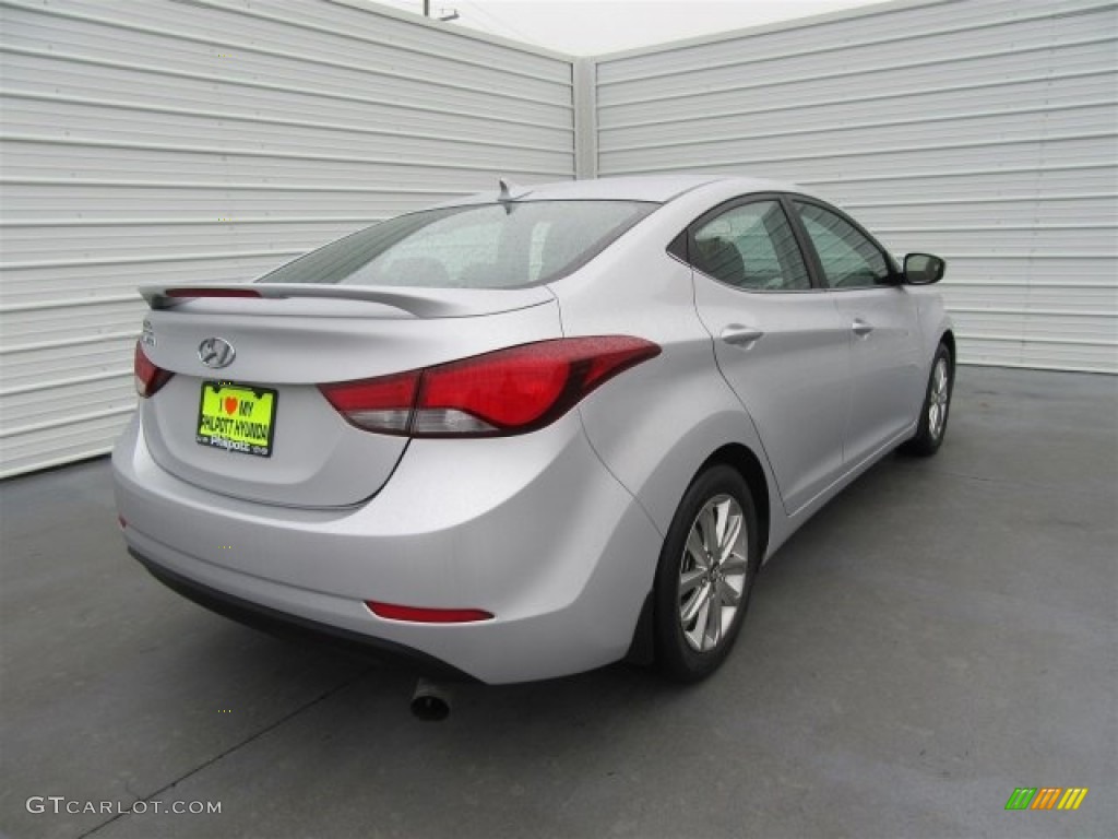 2015 Elantra SE Sedan - Shimmering Air Silver / Black photo #7