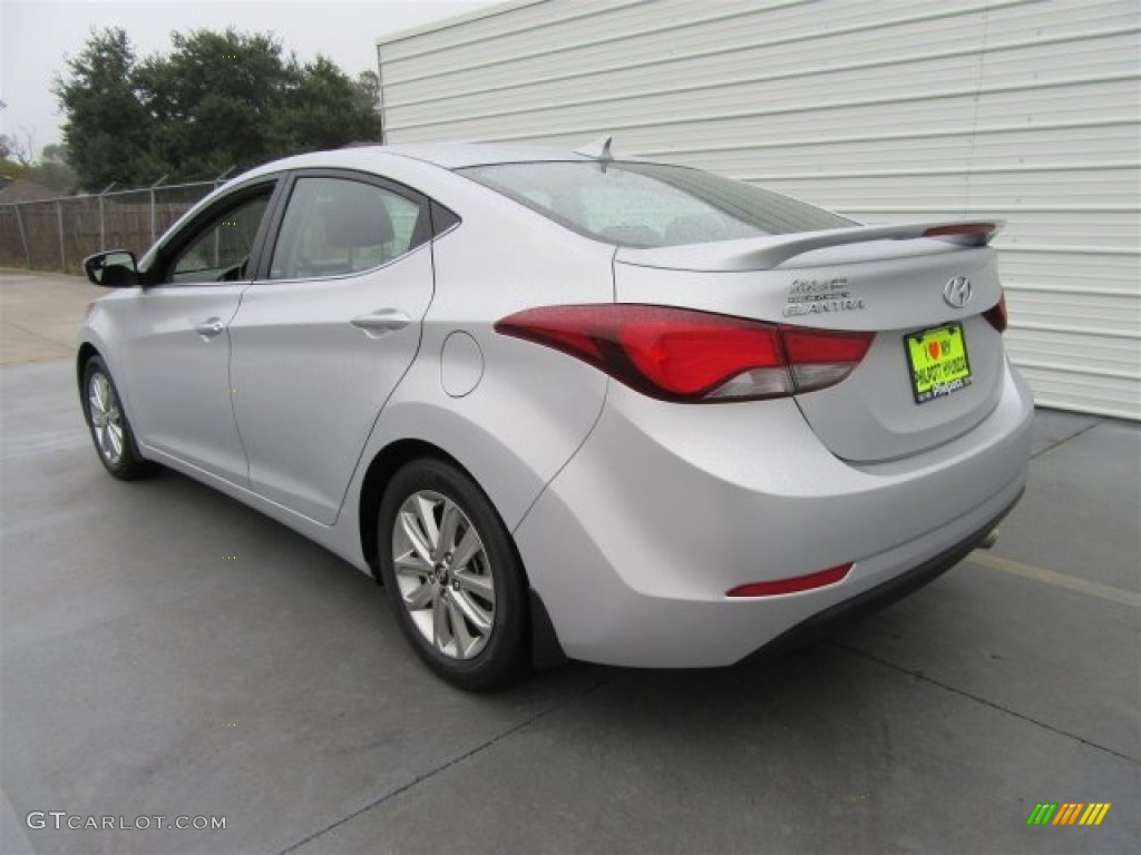 2015 Elantra SE Sedan - Shimmering Air Silver / Black photo #9