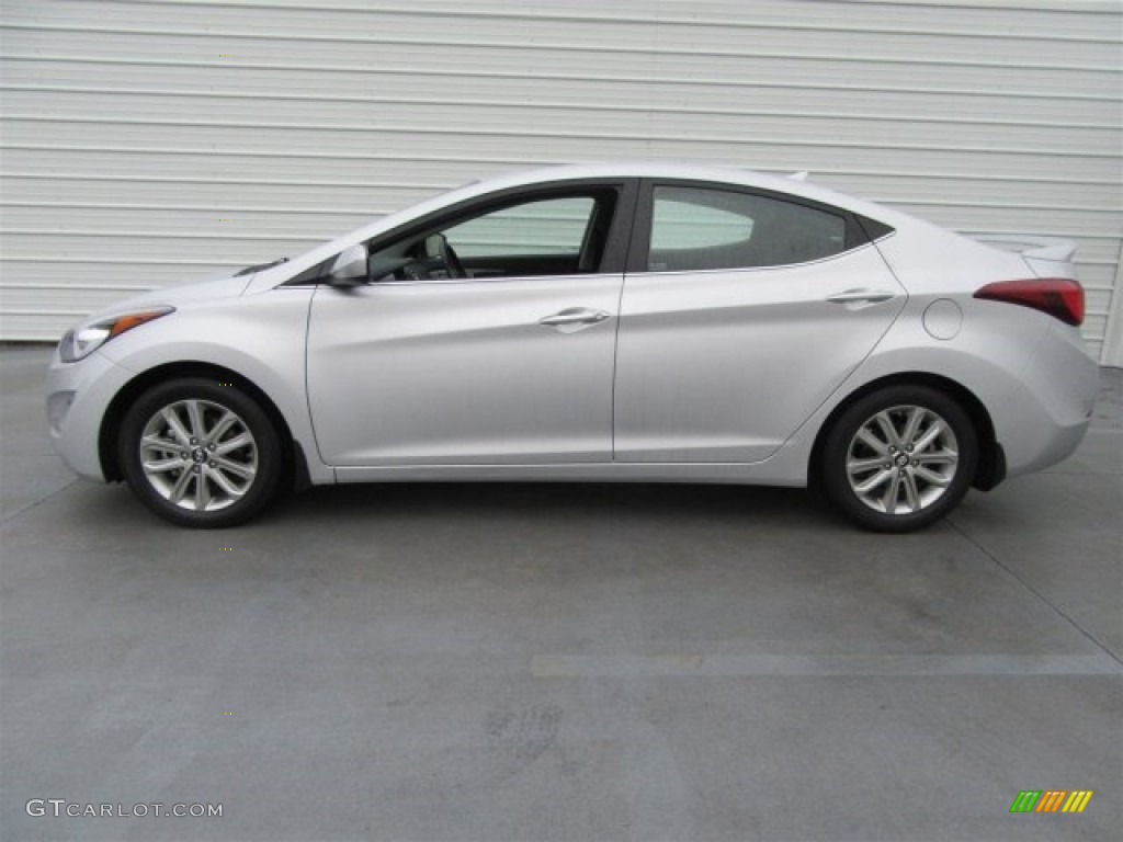 2015 Elantra SE Sedan - Shimmering Air Silver / Black photo #11