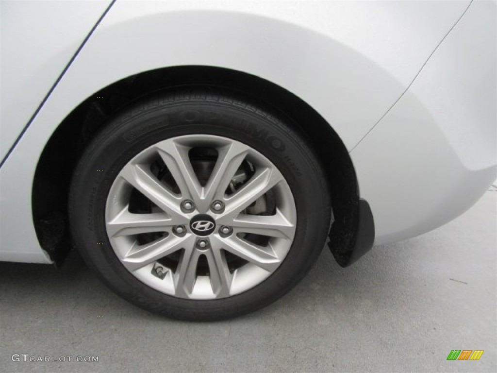 2015 Elantra SE Sedan - Shimmering Air Silver / Black photo #12