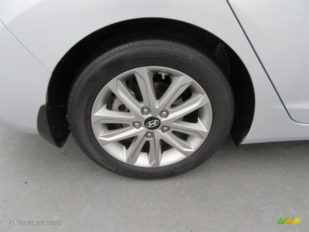 2015 Elantra SE Sedan - Shimmering Air Silver / Black photo #13