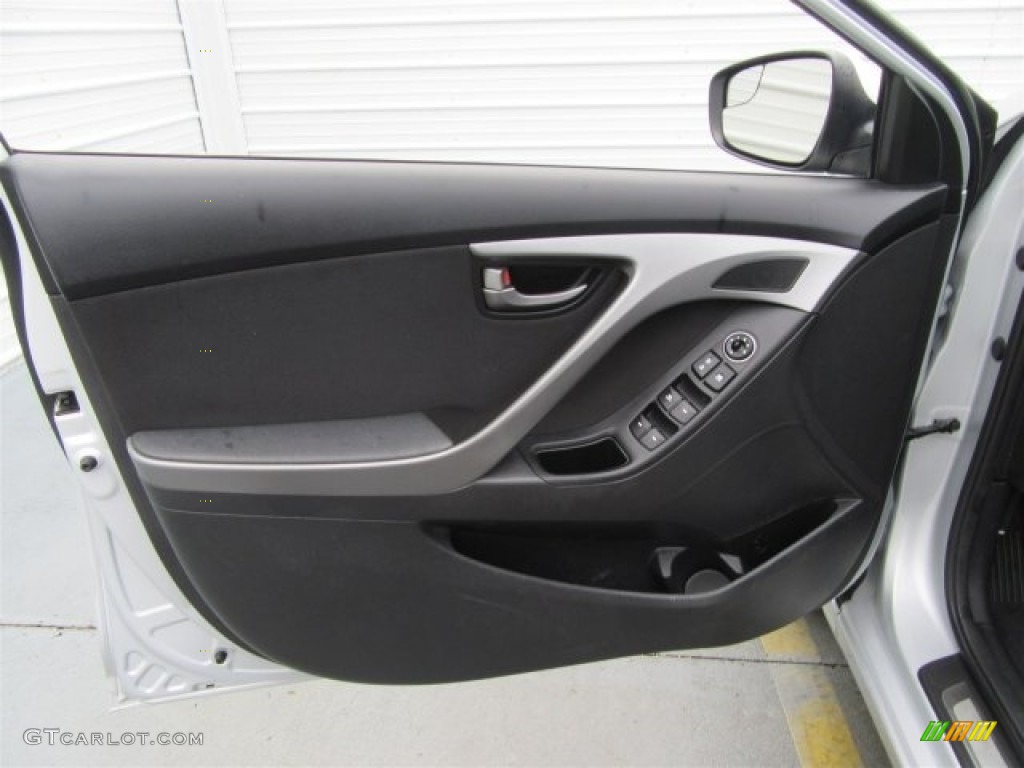 2015 Elantra SE Sedan - Shimmering Air Silver / Black photo #14