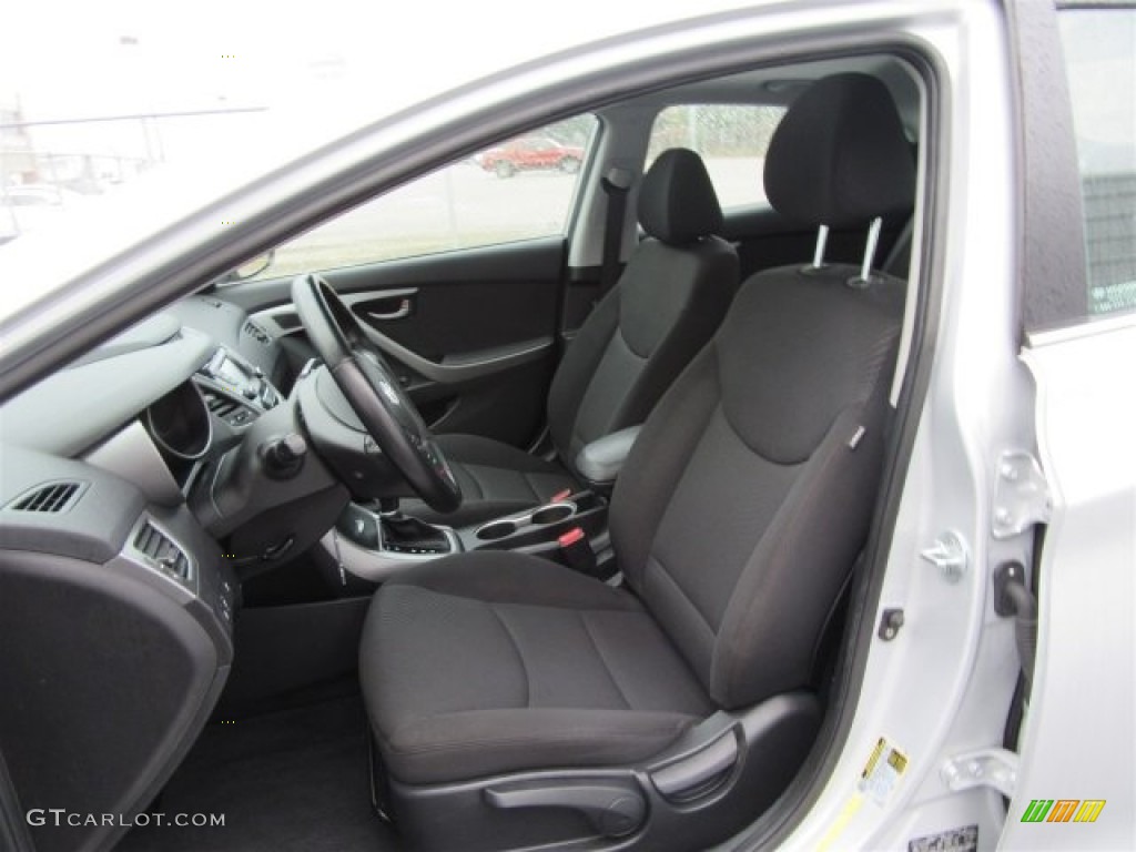 2015 Elantra SE Sedan - Shimmering Air Silver / Black photo #15