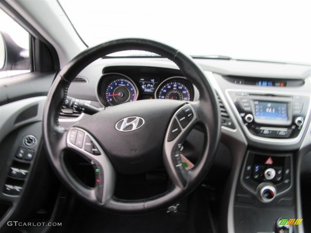 2015 Elantra SE Sedan - Shimmering Air Silver / Black photo #40