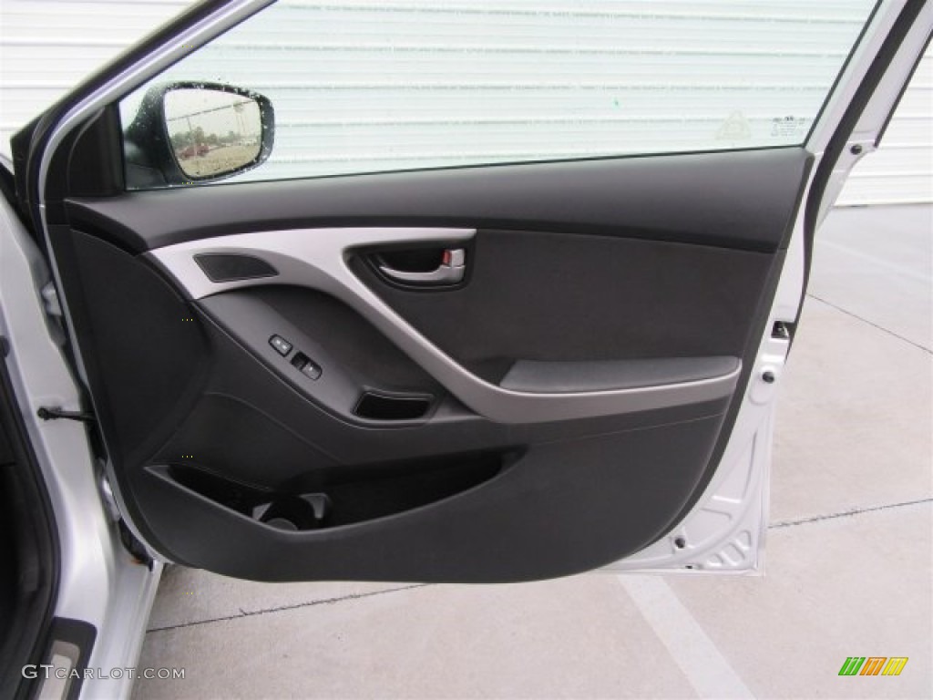 2015 Elantra SE Sedan - Shimmering Air Silver / Black photo #43