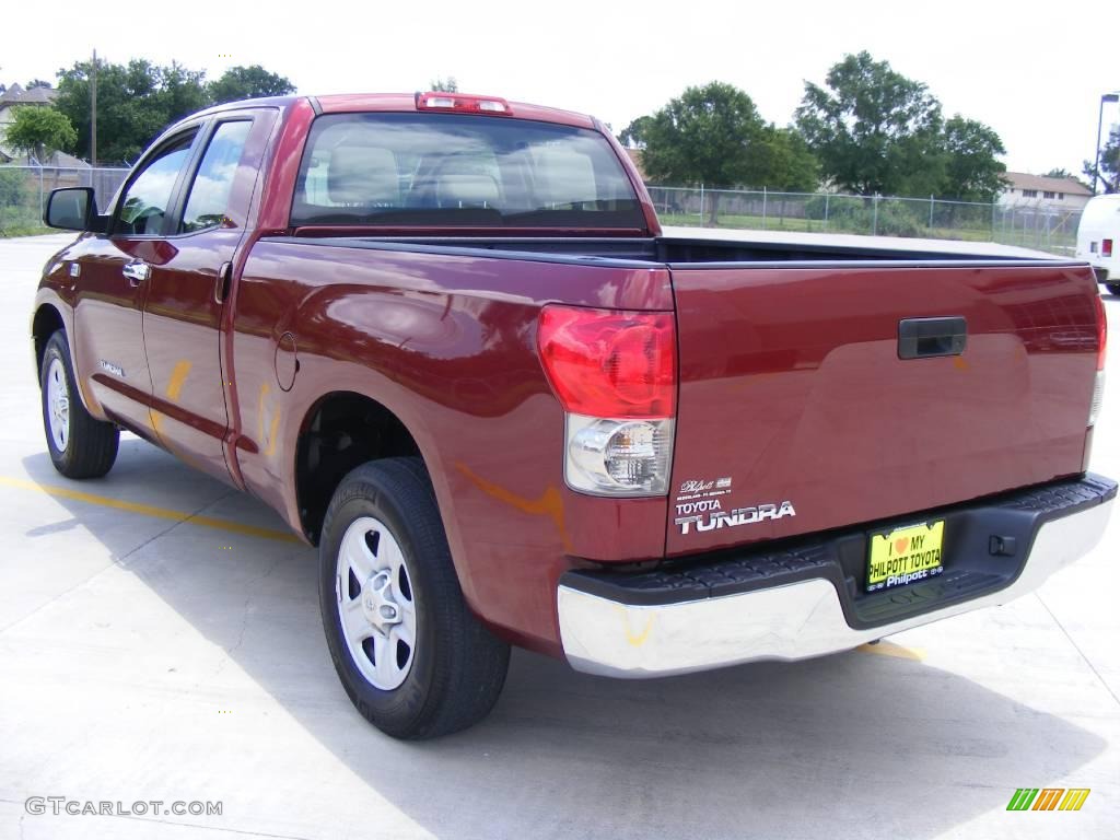 2008 Tundra SR5 Double Cab - Salsa Red Pearl / Beige photo #5