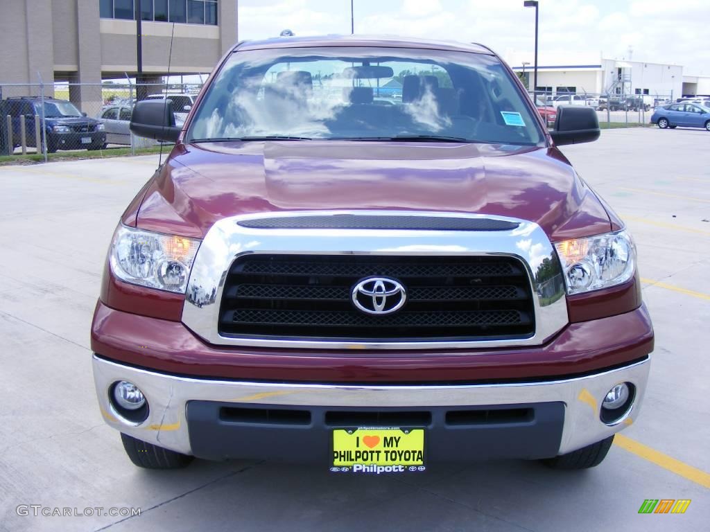 2008 Tundra SR5 Double Cab - Salsa Red Pearl / Beige photo #8