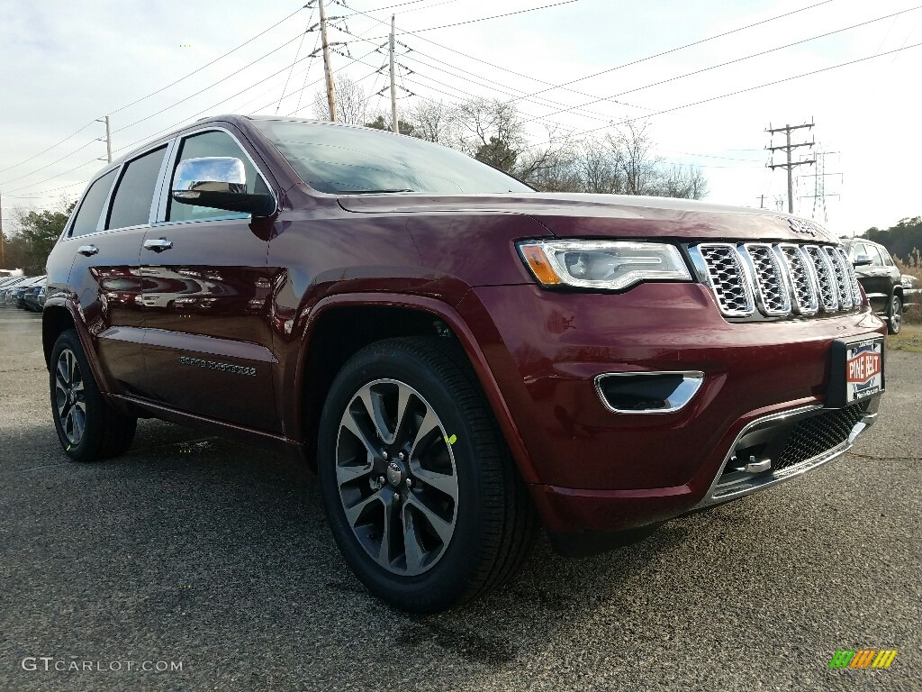 2017 Grand Cherokee Overland 4x4 - Velvet Red Pearl / Brown/Light Frost Beige photo #2