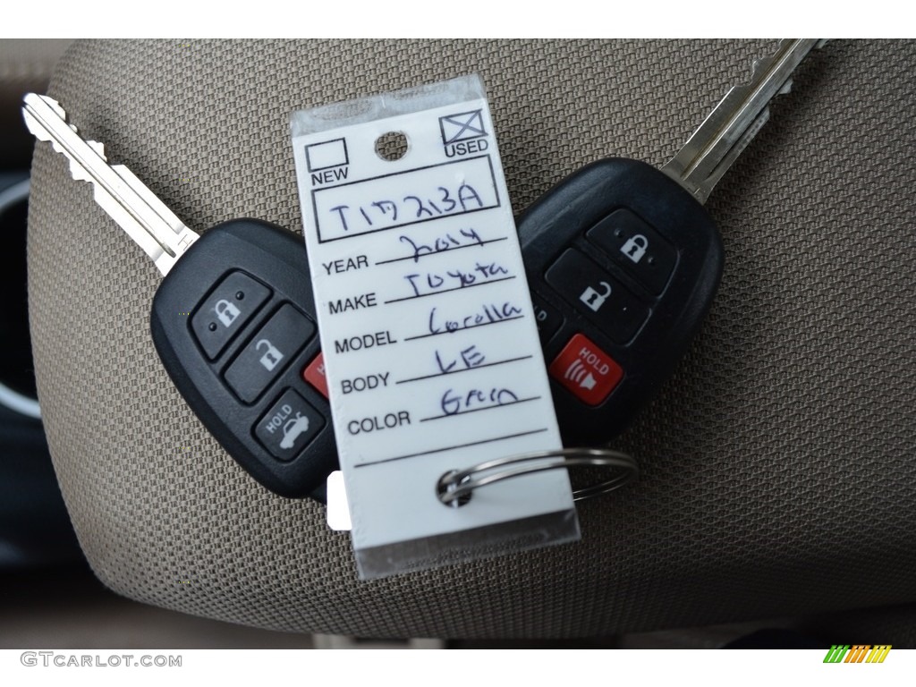 2014 Corolla LE Eco - 4Evergreen Mica / Ash photo #24