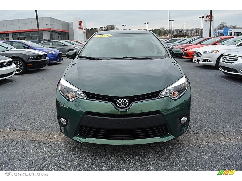 2014 Corolla LE Eco - 4Evergreen Mica / Ash photo #25