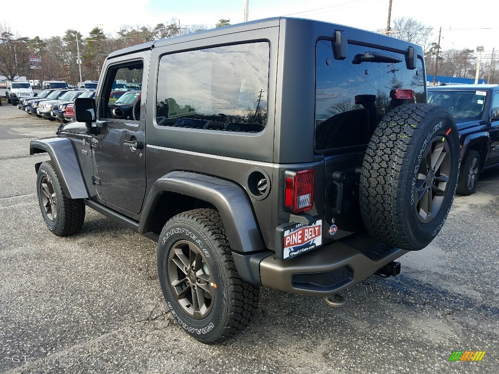 2017 Wrangler 75th Anniversary Edition 4x4 - Granite Crystal Metallic / Black photo #4