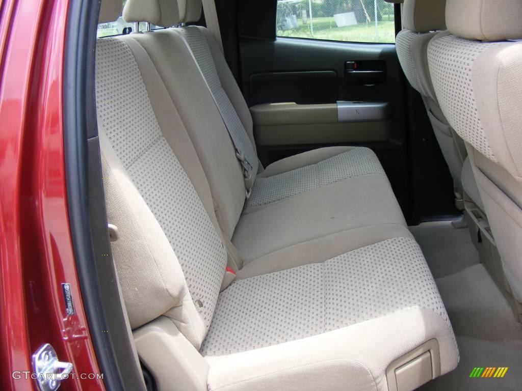 2008 Tundra SR5 Double Cab - Salsa Red Pearl / Beige photo #25