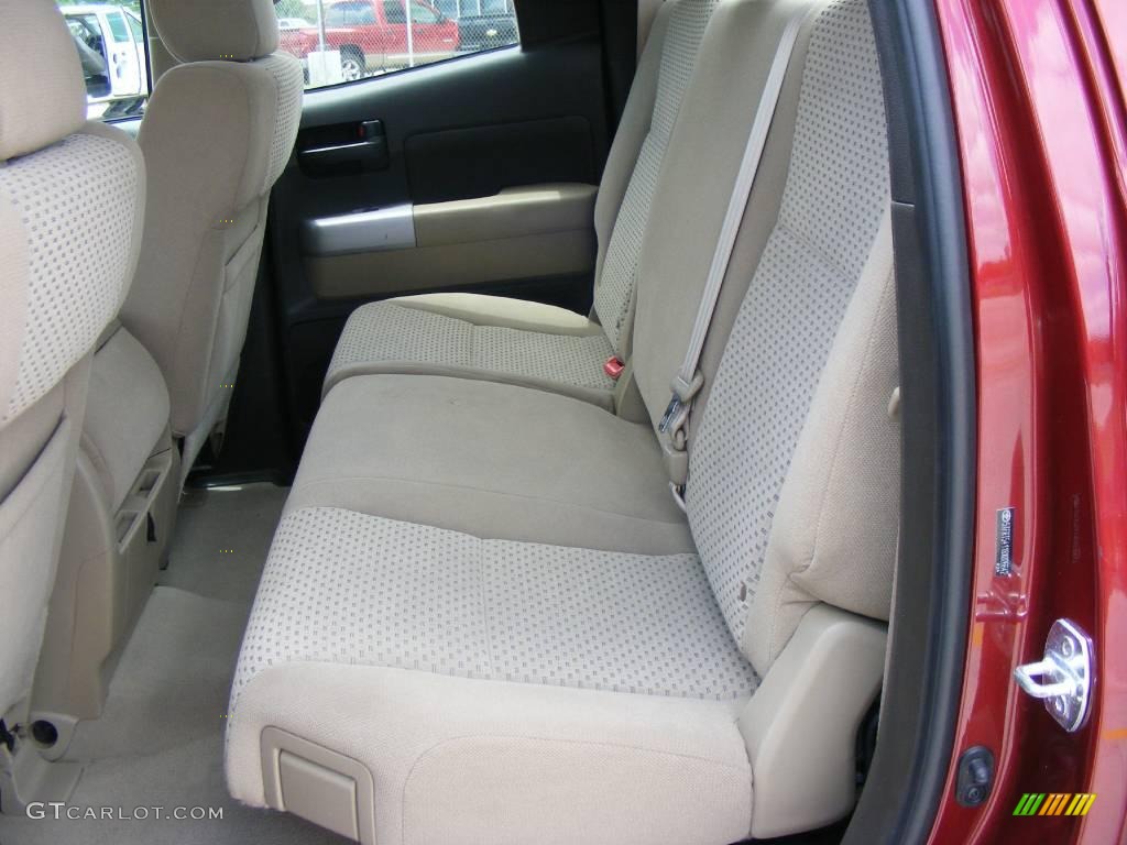 2008 Tundra SR5 Double Cab - Salsa Red Pearl / Beige photo #27