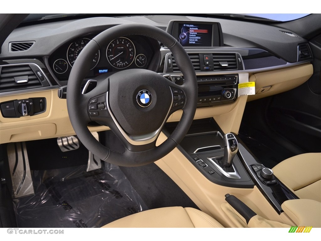 2017 3 Series 330i Sedan - Black Sapphire Metallic / Venetian Beige/Black photo #7