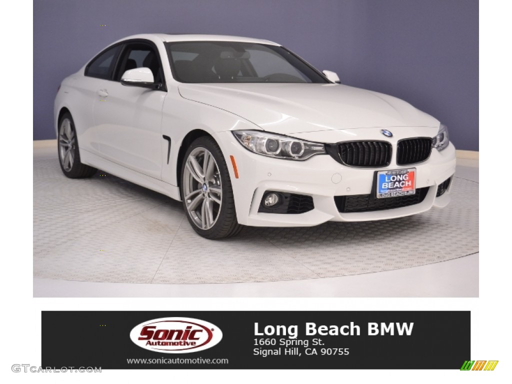 2017 4 Series 440i Coupe - Alpine White / Black photo #1