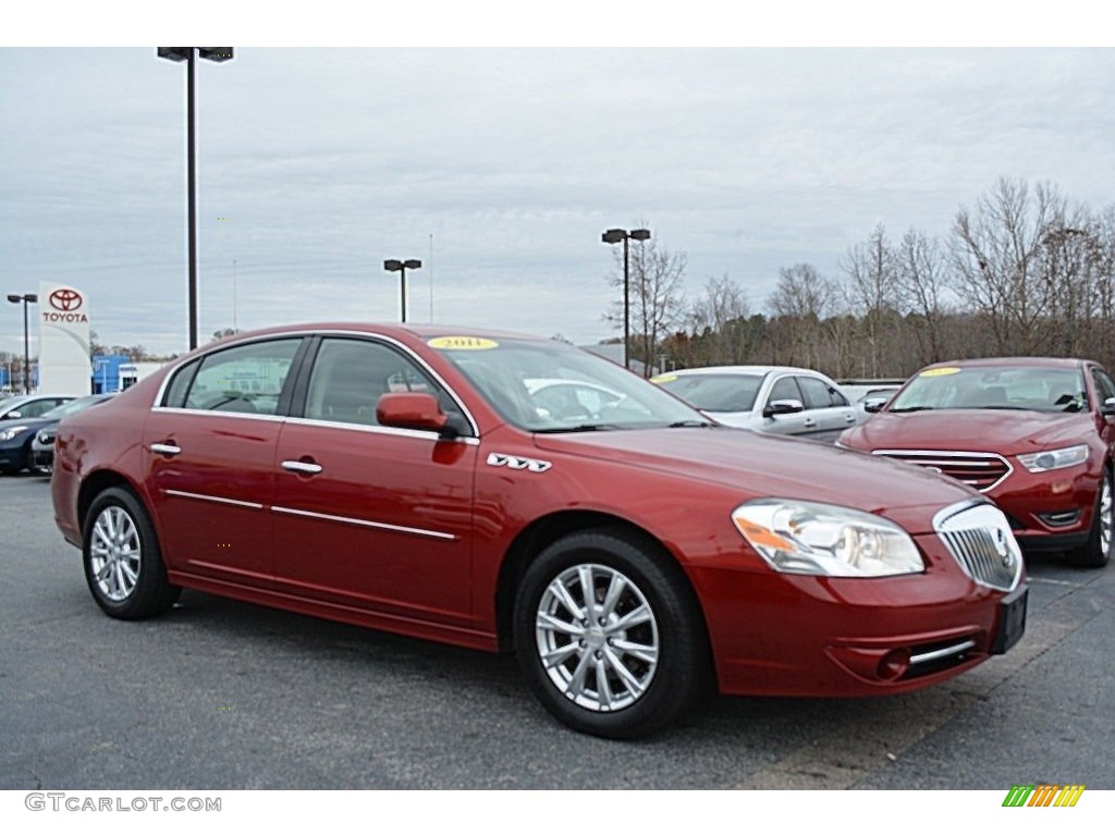 2011 Lucerne CXL - Crystal Red Tintcoat / Cocoa/Cashmere photo #1