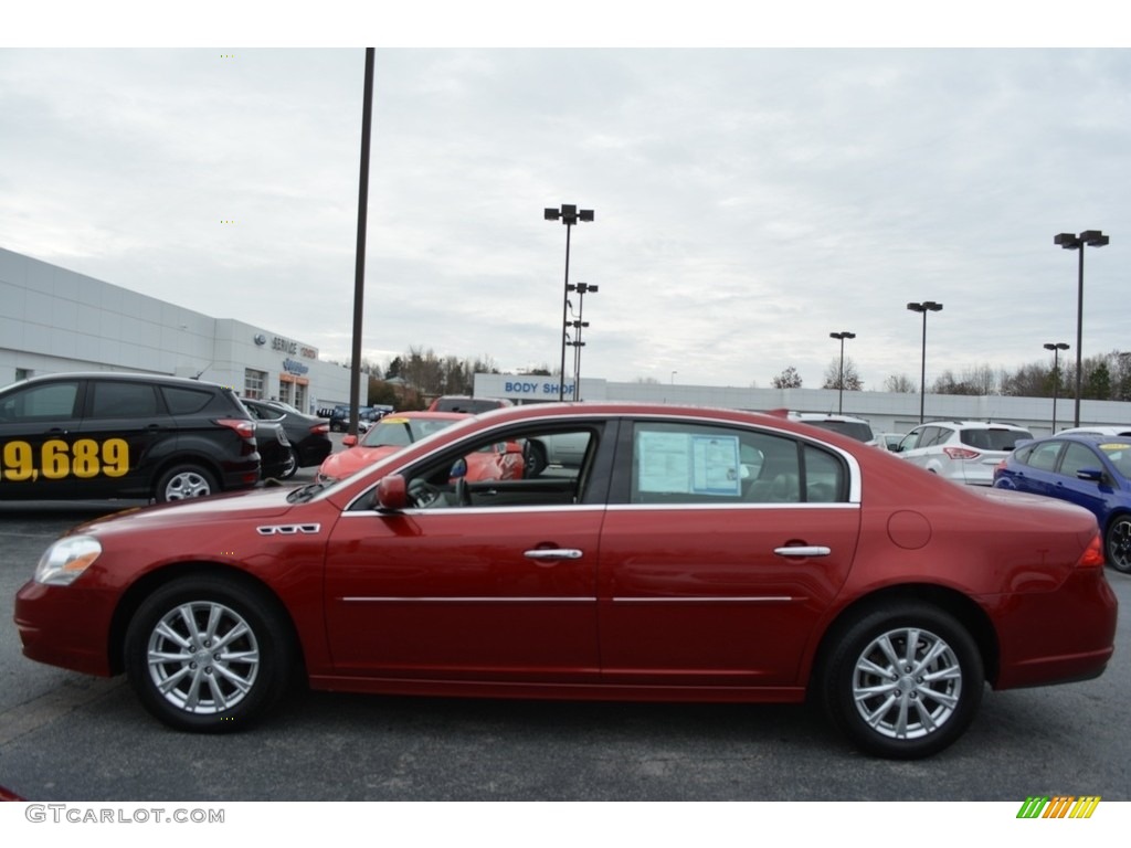 2011 Lucerne CXL - Crystal Red Tintcoat / Cocoa/Cashmere photo #6